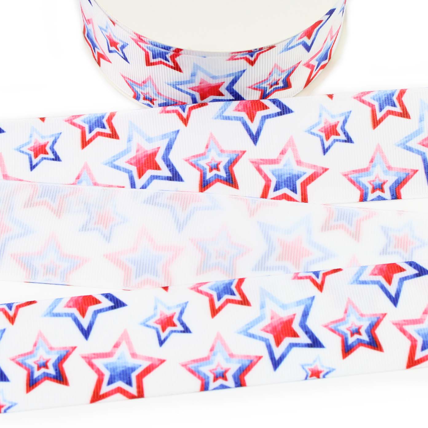 Patriotic Stars Grosgrain Ribbon