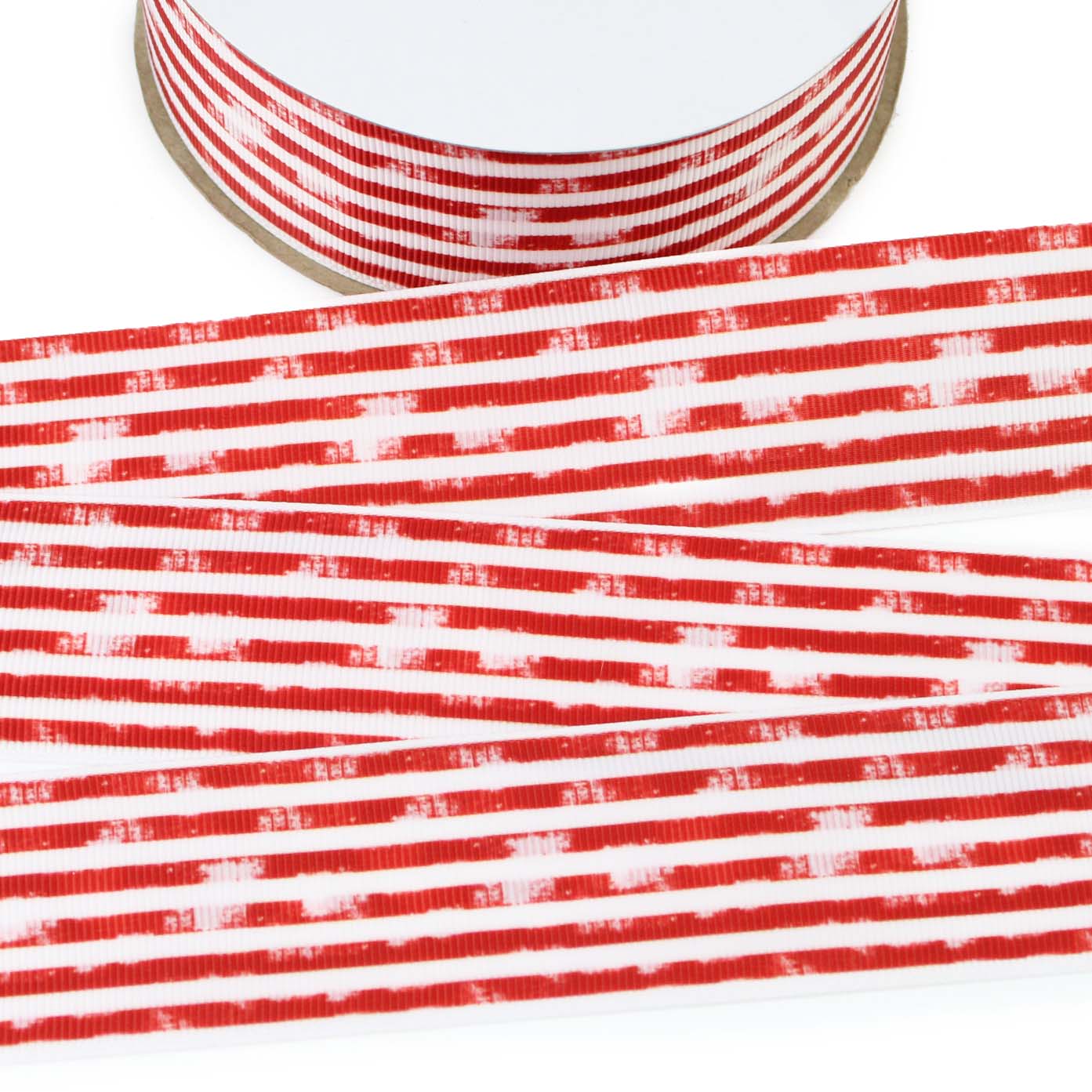 Distressed Stripes Grosgrain Ribbon