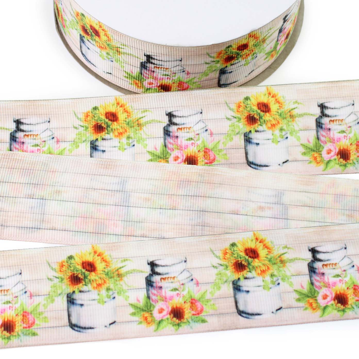 Sunflower Jars Grosgrain Ribbon