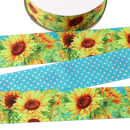 Sunflowers Grosgrain Ribbon