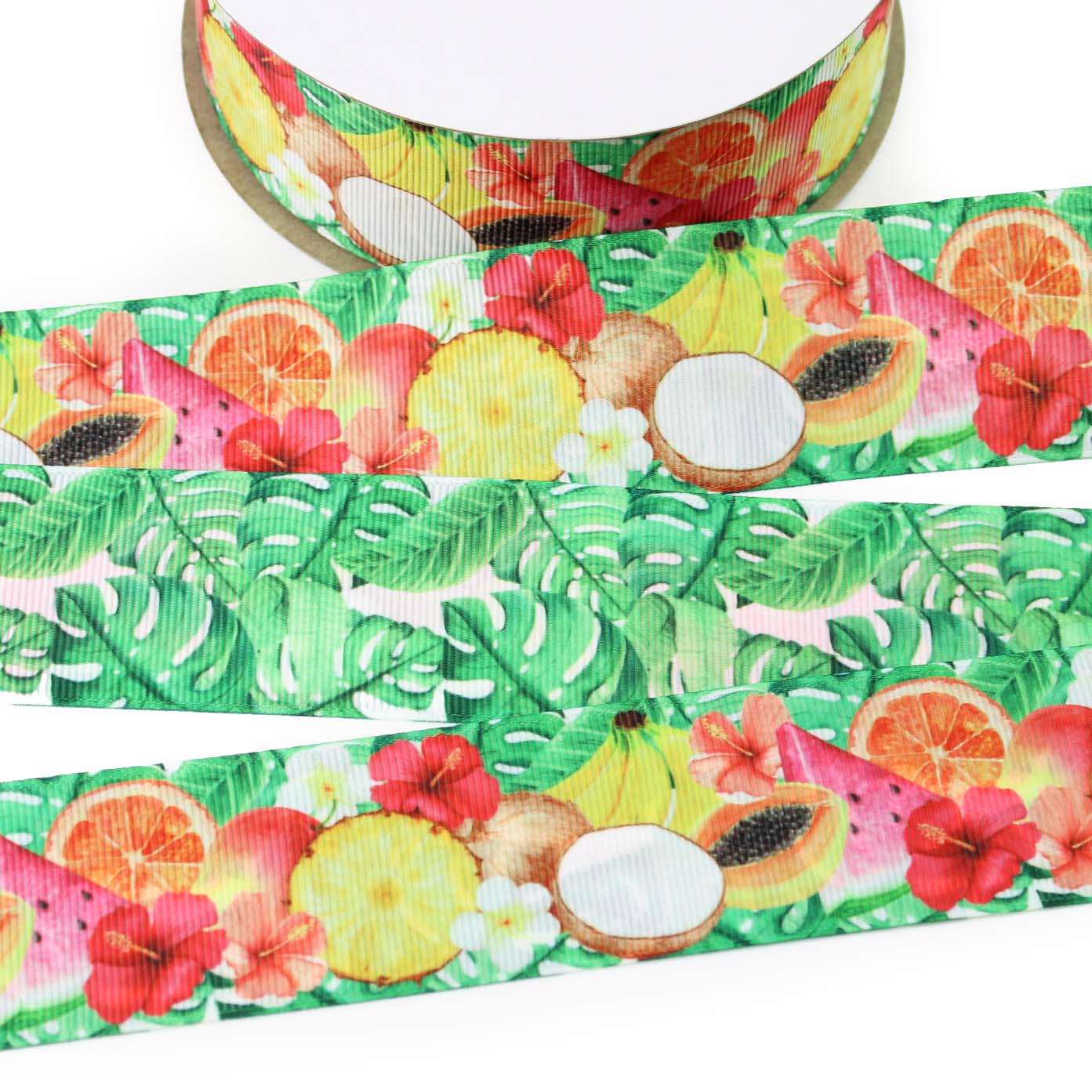 Tropical Fruit Grosgrain Ribbon