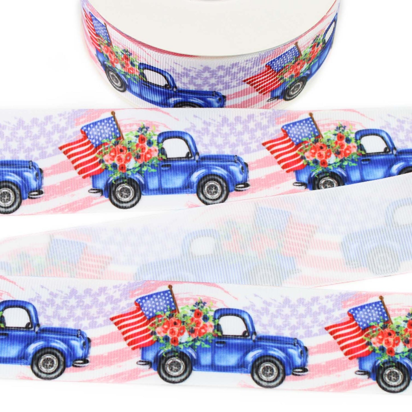 Vintage Truck Grosgrain Ribbon