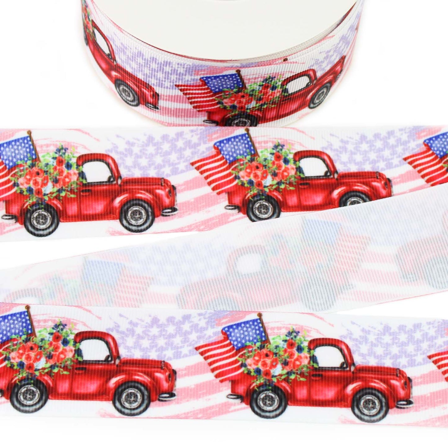 Vintage Truck Grosgrain Ribbon