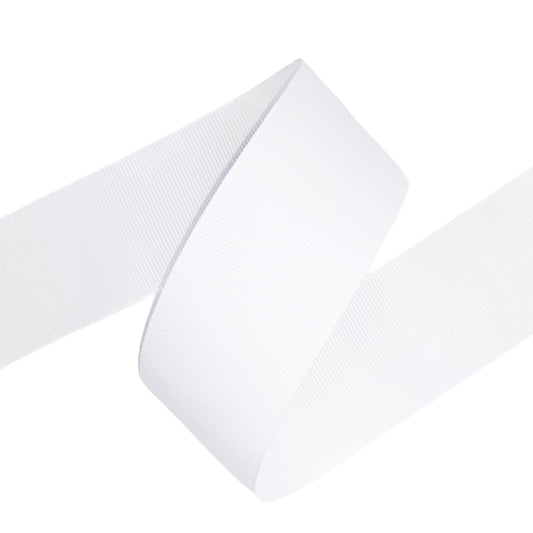 White Grosgrain Ribbon