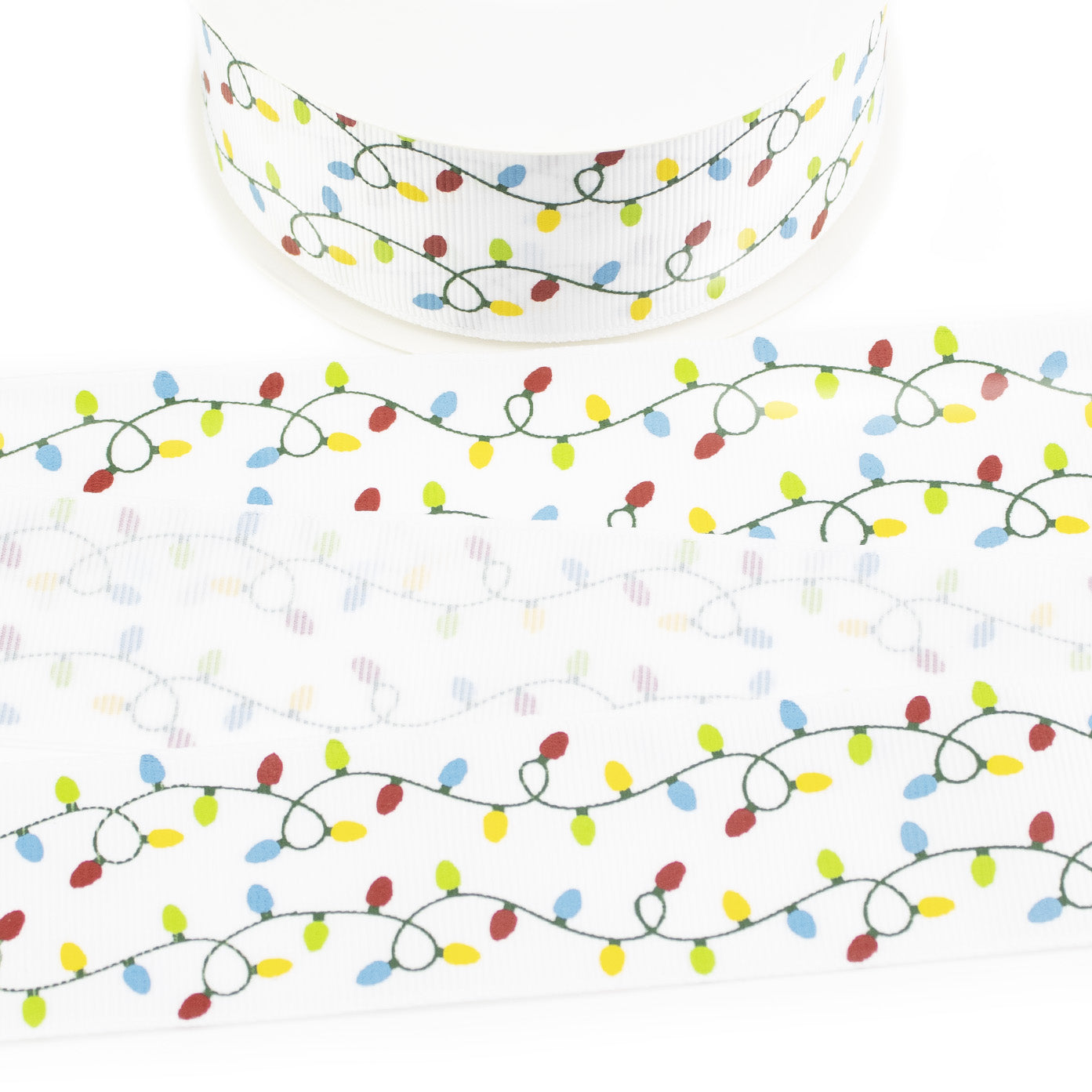 Christmas Lights Grosgrain Ribbon